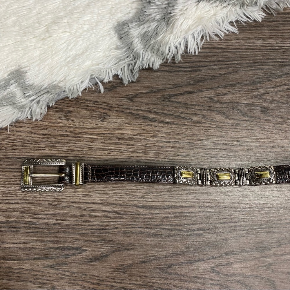 Brighton Brown Leather Belt Size Small